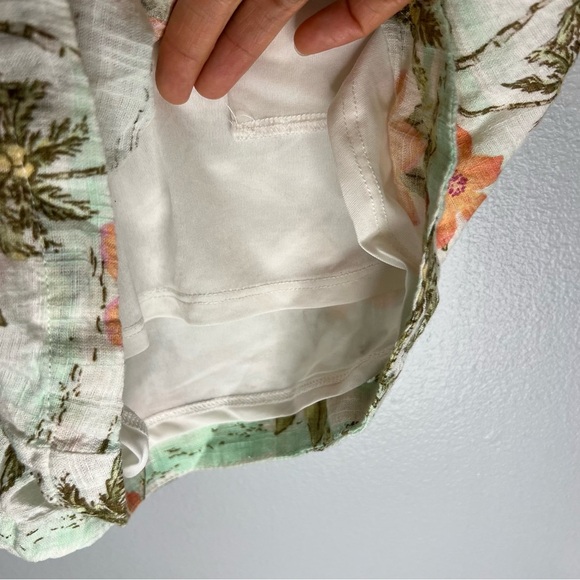 NWT Arizona Womens Floral Pull On Shorts Lined Sz L Drawstring Beach Summer - Picture 6 of 13